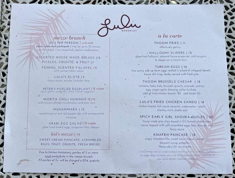 Lulu Berkeley - Berkeley, CA menu_pic