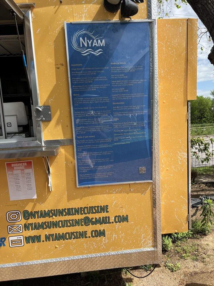 Nyam Sunshine Cuisine - Austin, TX menu_pic