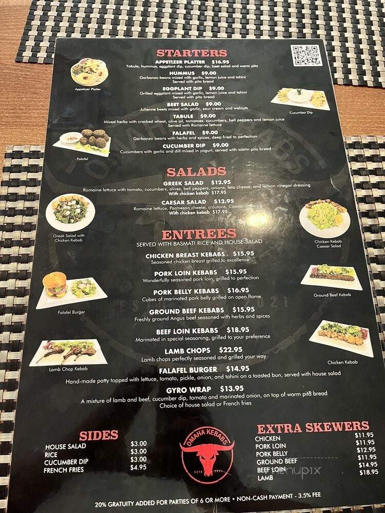Omaha Kebabs - Omaha, NE menu_pic