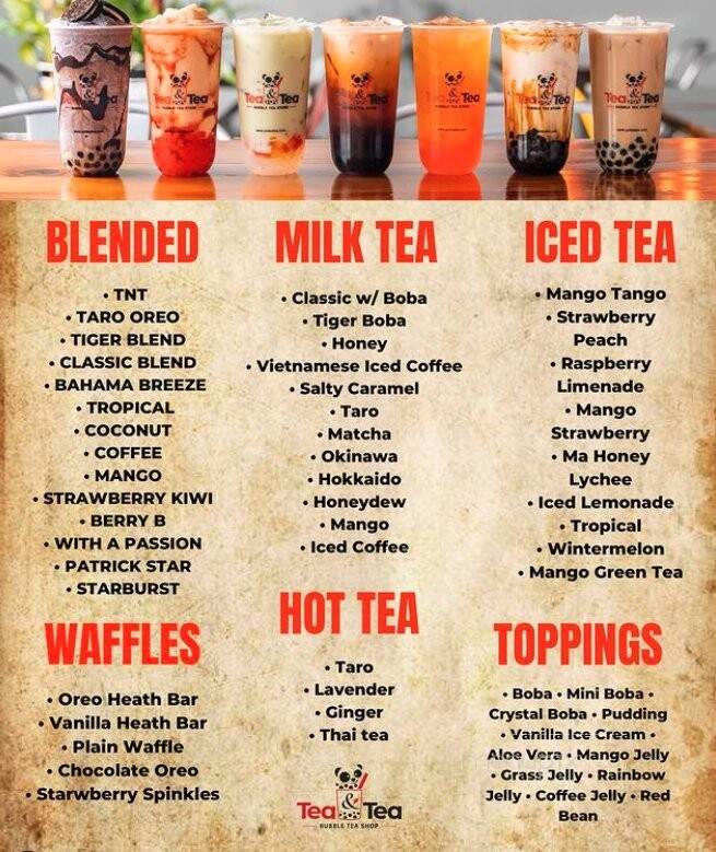 Tea & Tea - Portland, OR menu_pic