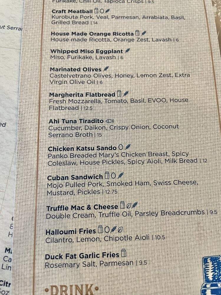 Crafted Culture - San Diego, CA menu_pic