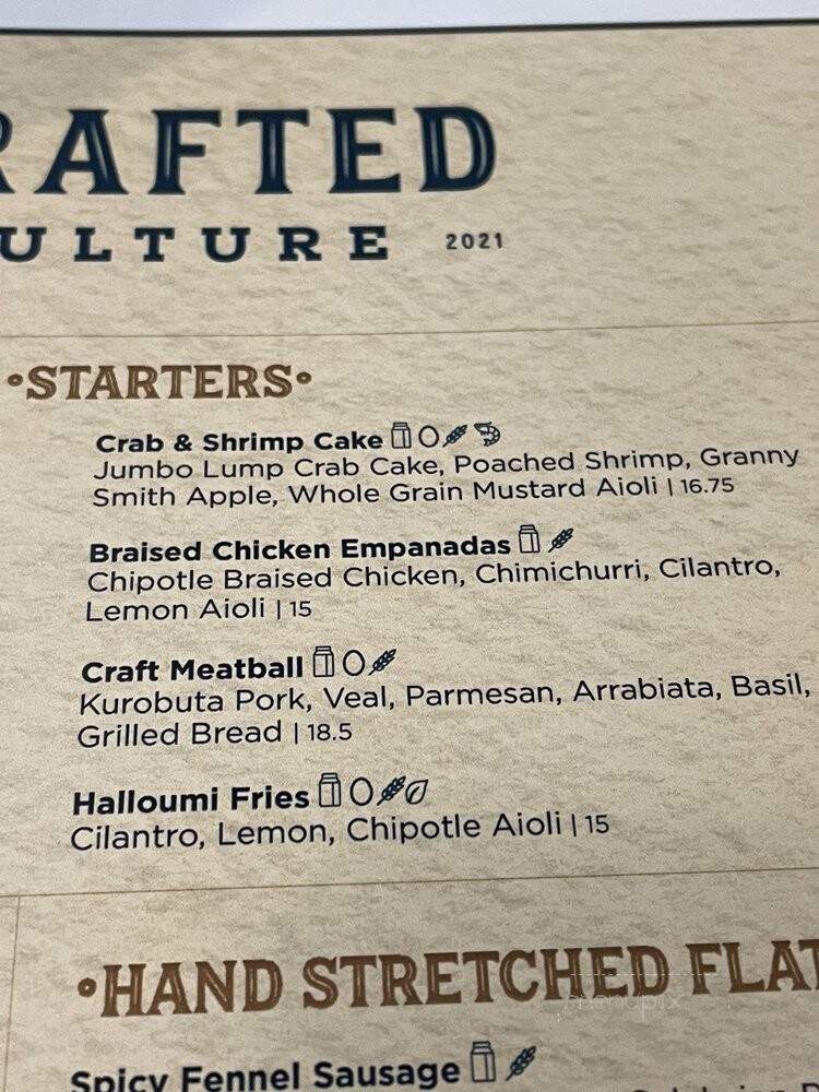 Crafted Culture - San Diego, CA menu_pic