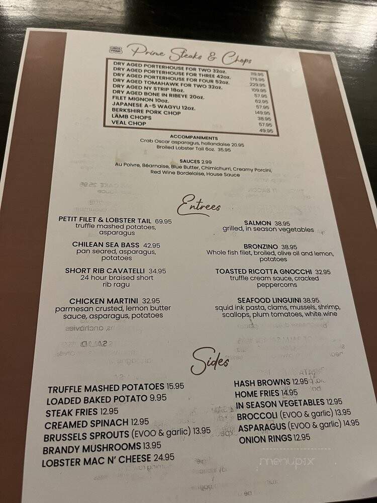 Hudson Prime Steakhouse - Irvington, NY menu_pic