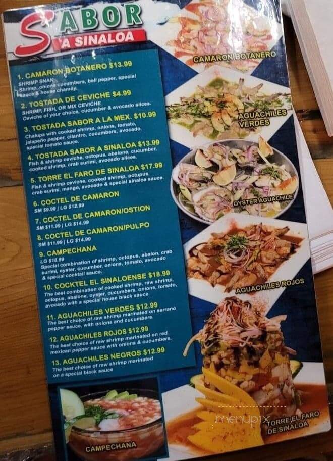 Sabor A La Mexicana - San Antonio, TX menu_pic