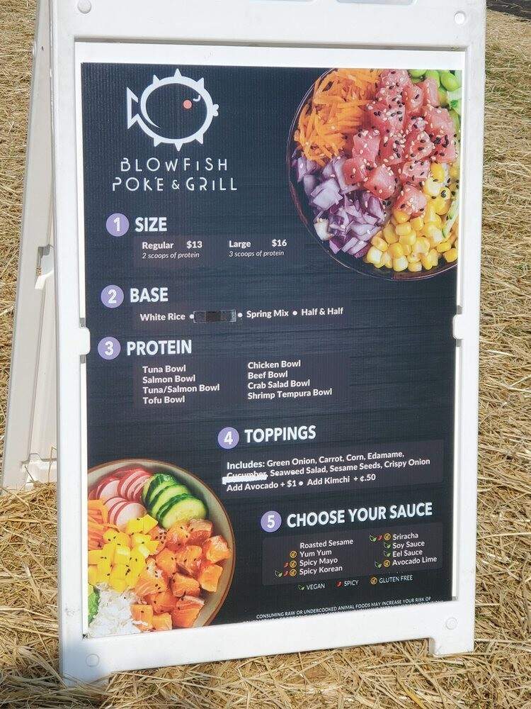 Blowfish Poke & Grill - Marriottsville, MD menu_pic
