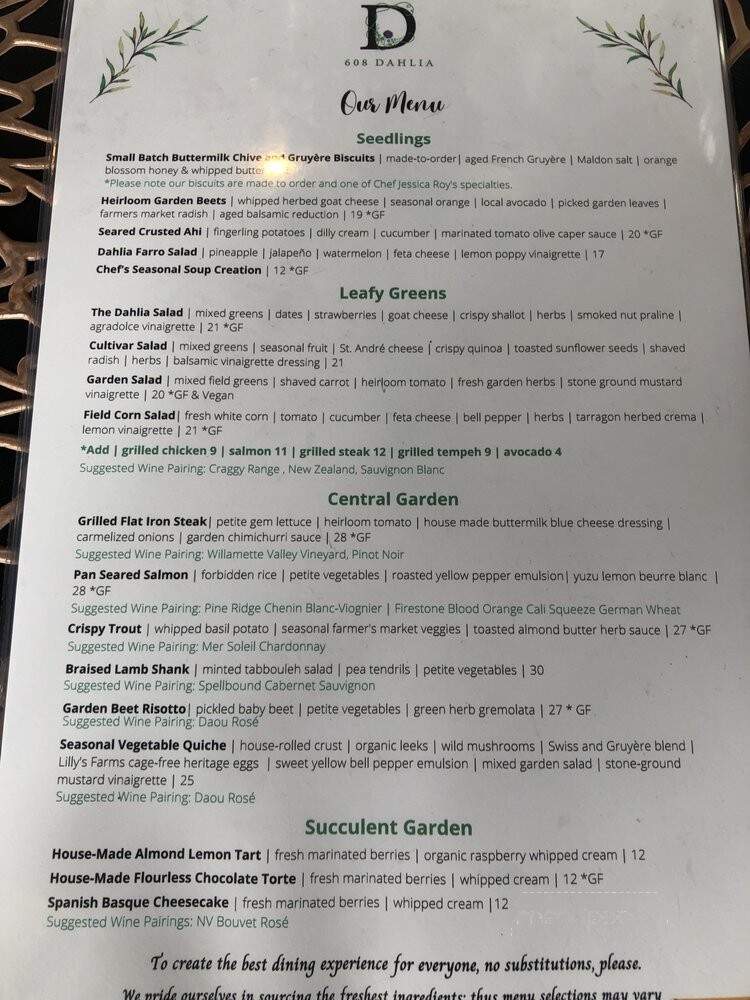 Cultivar - Newport Beach, CA menu_pic