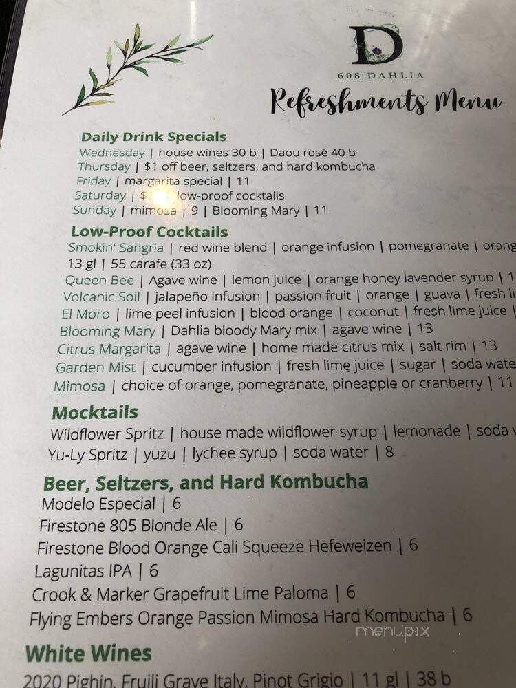 Cultivar - Newport Beach, CA menu_pic