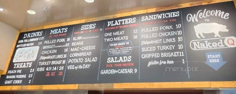 NakedQ - Glendale, AZ menu_pic