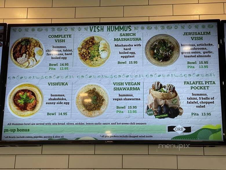 Vish Hummus Hollywood - Hollywood, FL menu_pic