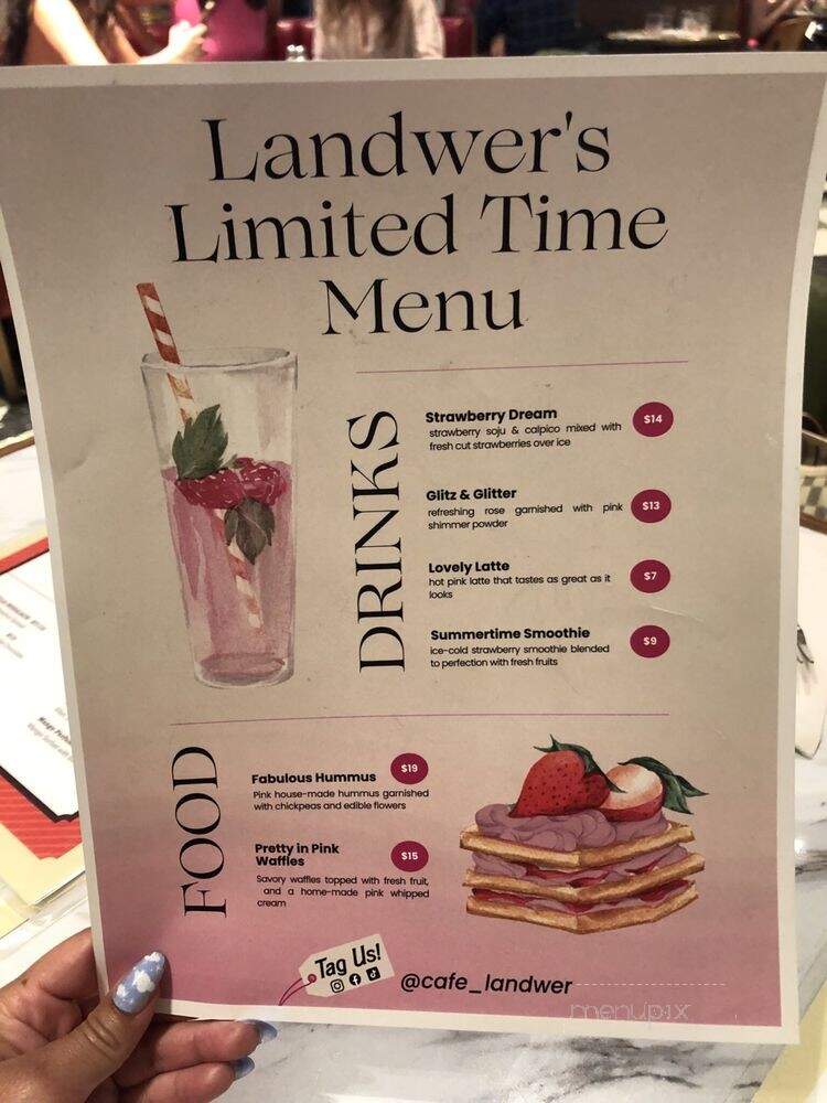 Cafe Landwer - Los Angeles, CA menu_pic