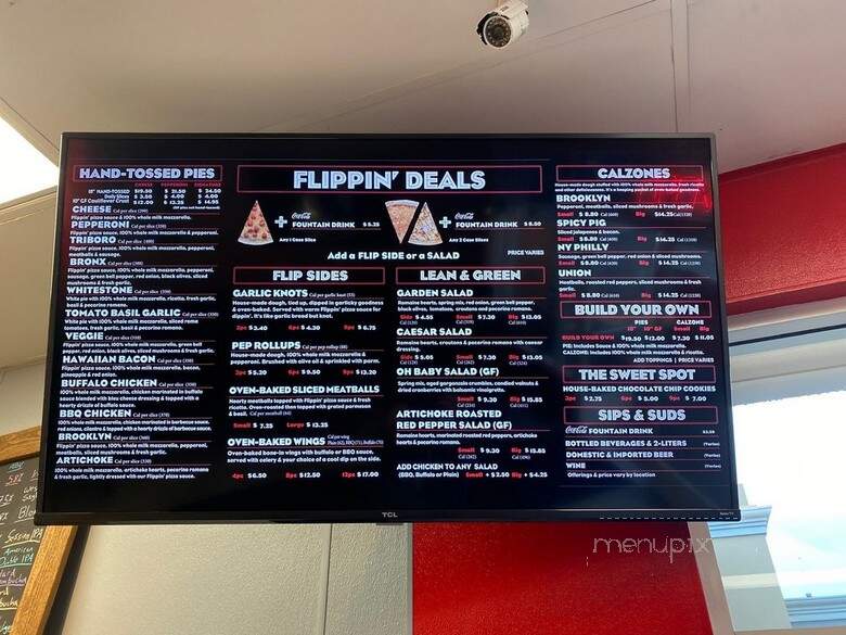 Flippin Pizza - San Diego, CA menu_pic