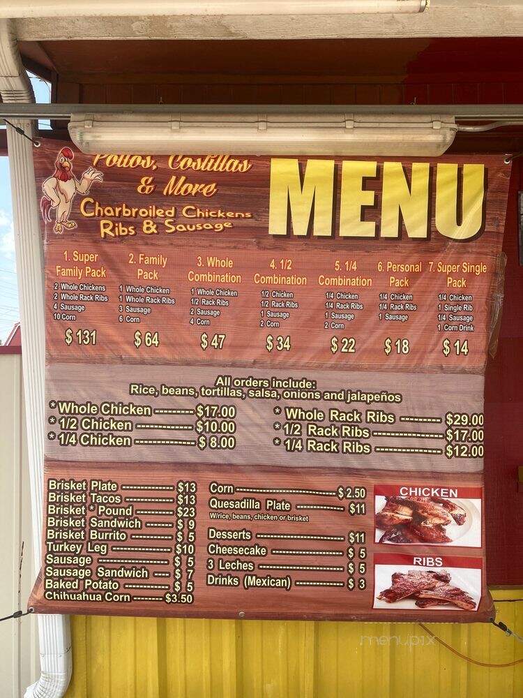 Pillos Costillas & More - Odessa, TX menu_pic