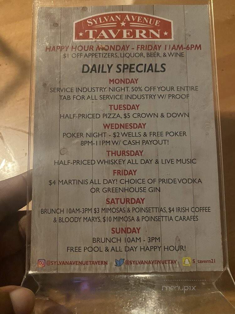 Sylvan Avenue Tavern - Dallas, TX menu_pic