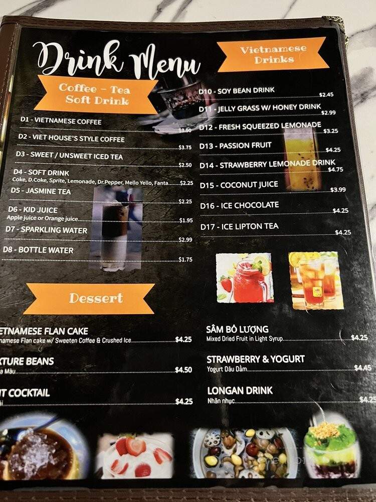 Viet House Restaurant - Huntsville, AL menu_pic