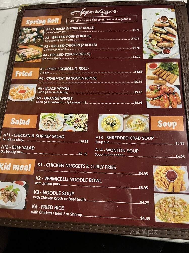 Viet House Restaurant - Huntsville, AL menu_pic