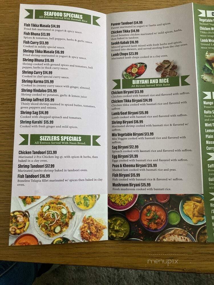 Noorjahan Indian Cuisine - Livonia, MI menu_pic