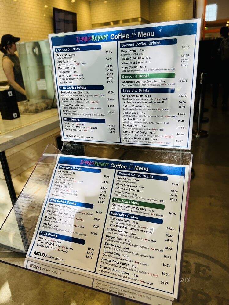 ZombieRunner Coffee - Palo Alto, CA menu_pic