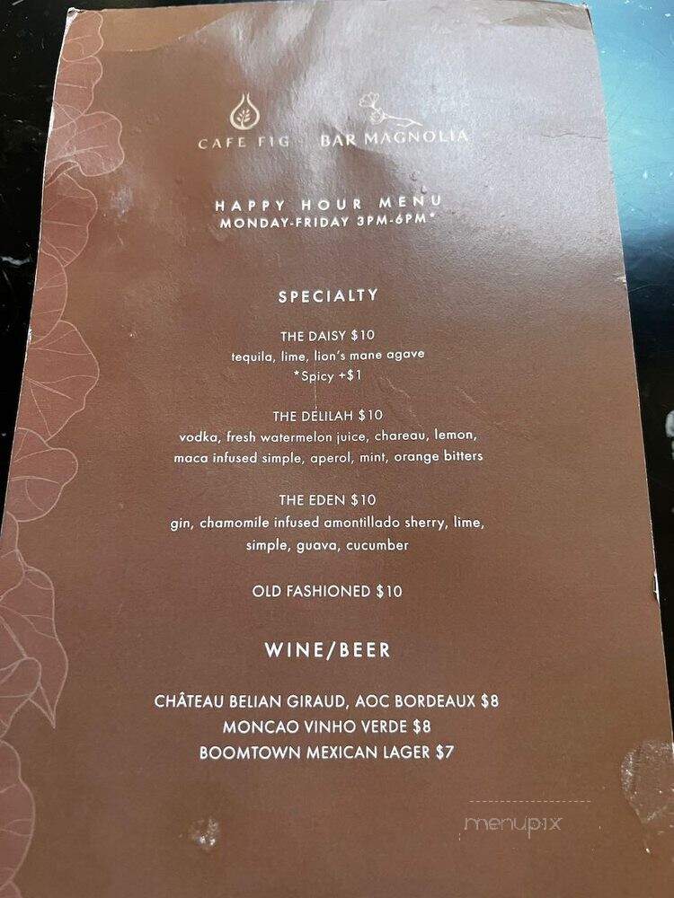 Cafe Fig - Los Angeles, CA menu_pic