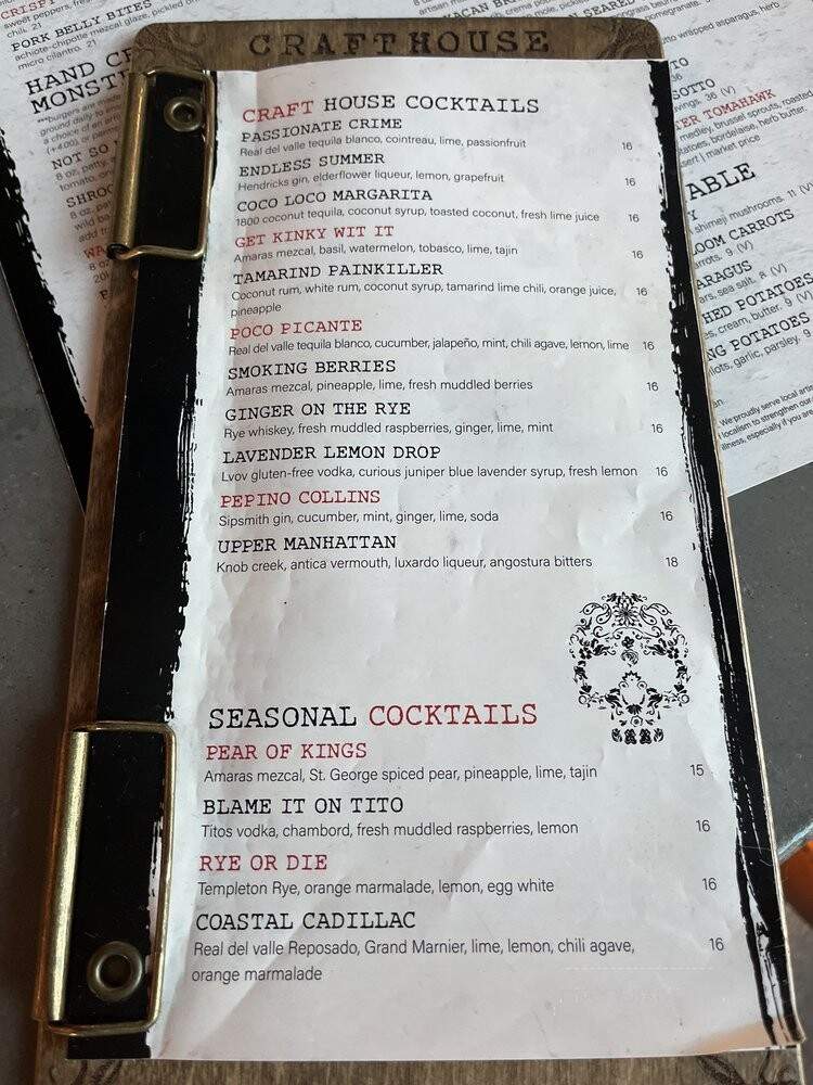 Crafthouse at Sky Deck - San Diego, CA menu_pic