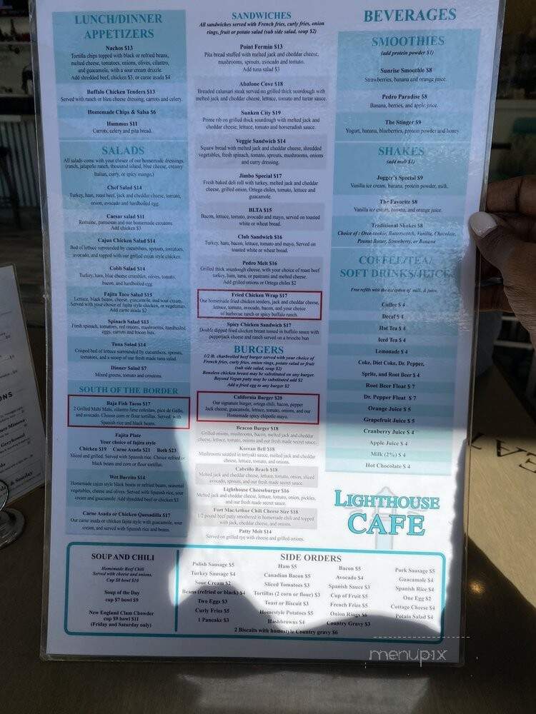 Lighthouse Cafe - San Pedro, CA menu_pic