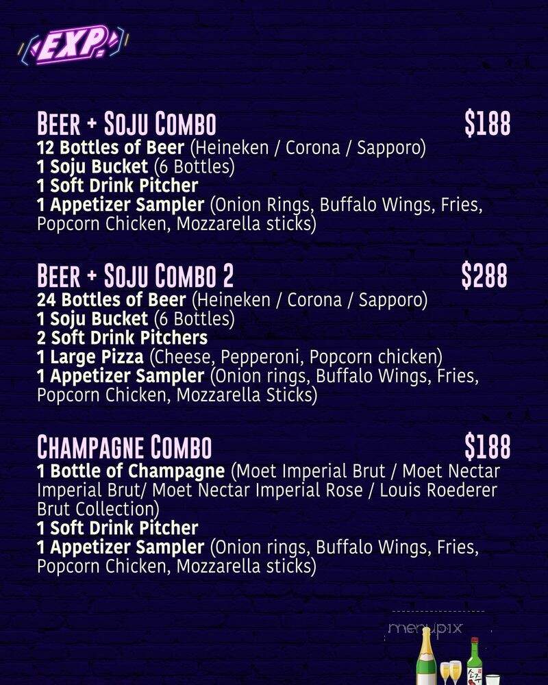 EXP Barcadia - Arcadia, CA menu_pic