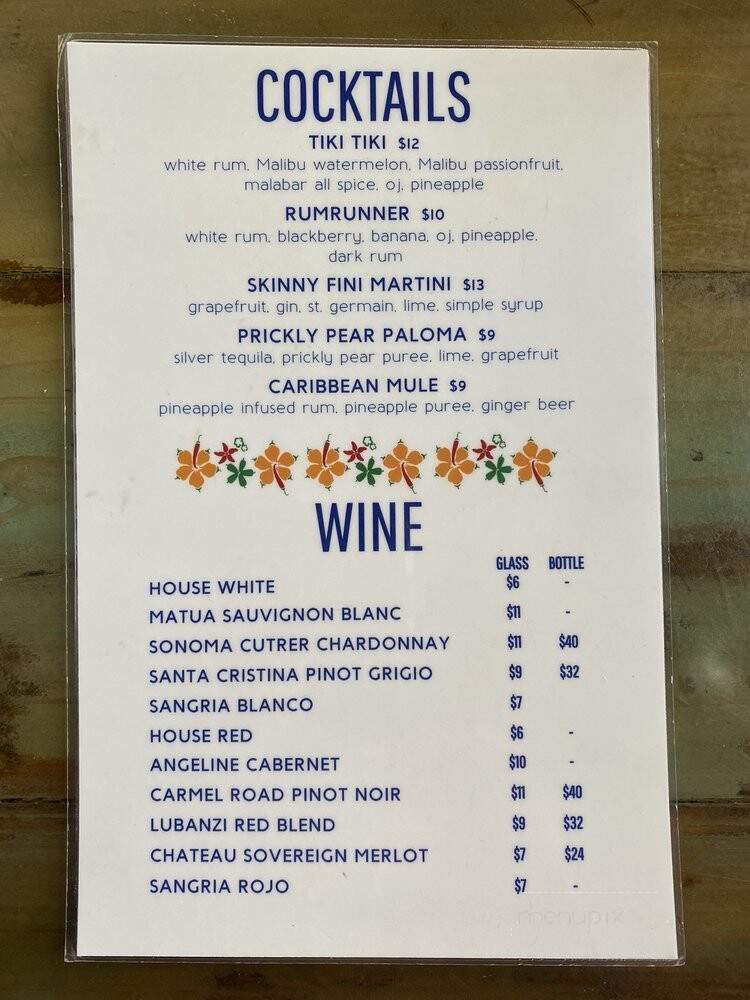 The Landing - Oro Valley, AZ menu_pic