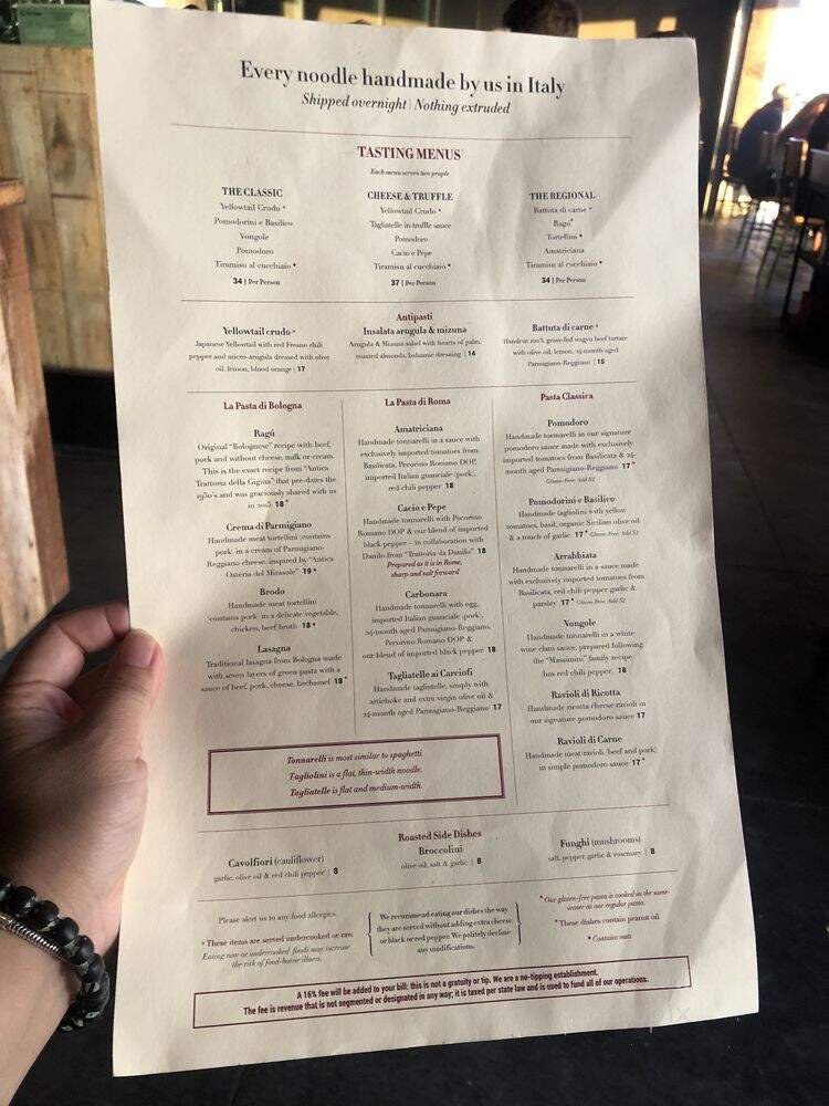 Uovo - Marina Del Rey, CA menu_pic