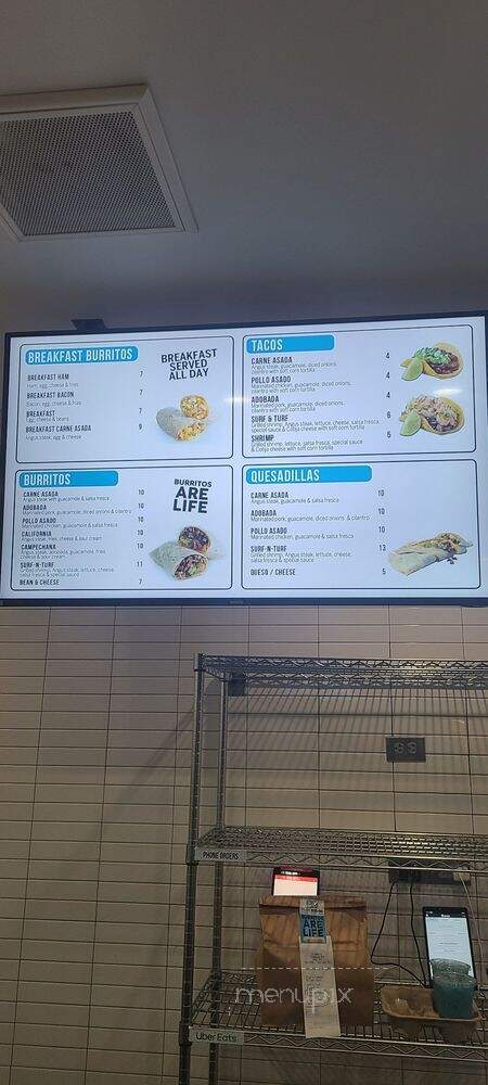Blue Burro - Long Beach, CA menu_pic