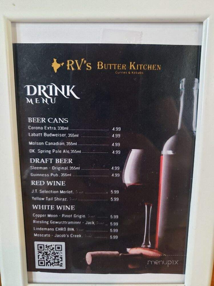 RV's Butter Kitchen - Vancouver, BC menu_pic