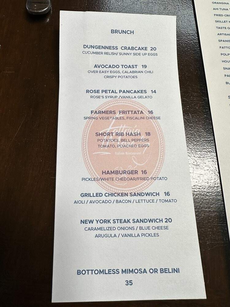 Fattoria E Mare - Half Moon Bay, CA menu_pic