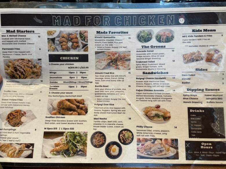 Mad for Chicken - McKinney, TX menu_pic