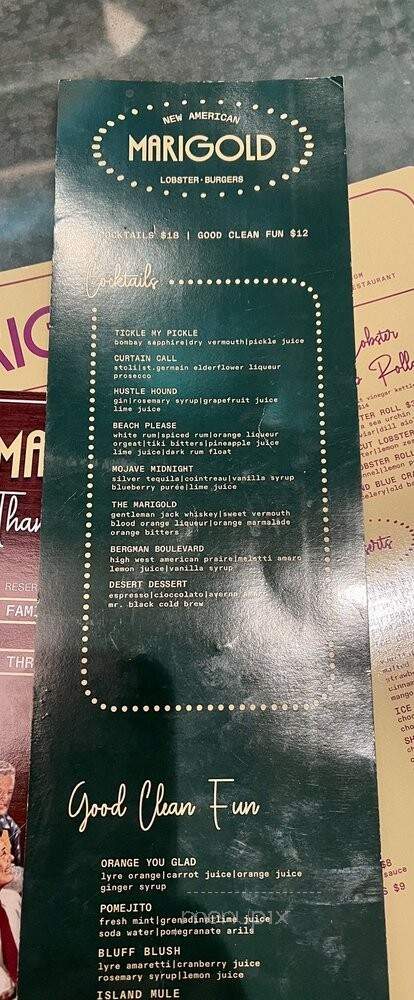 Marigold - Las Vegas, NV menu_pic