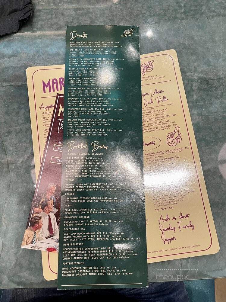 Marigold - Las Vegas, NV menu_pic