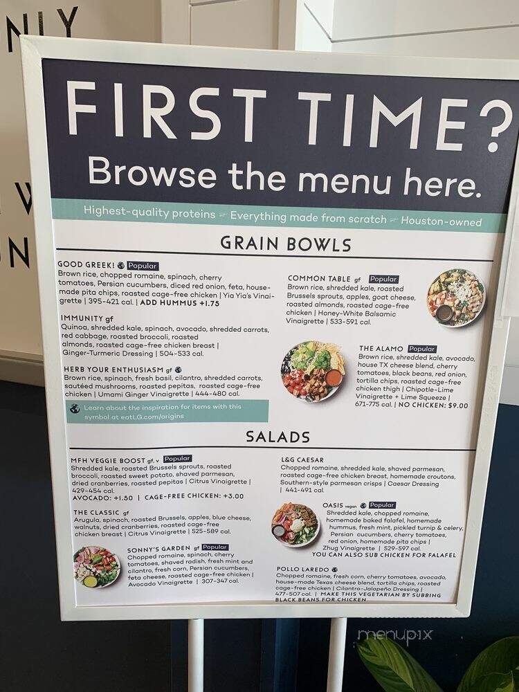 Leaf & Grain - Houston, TX menu_pic
