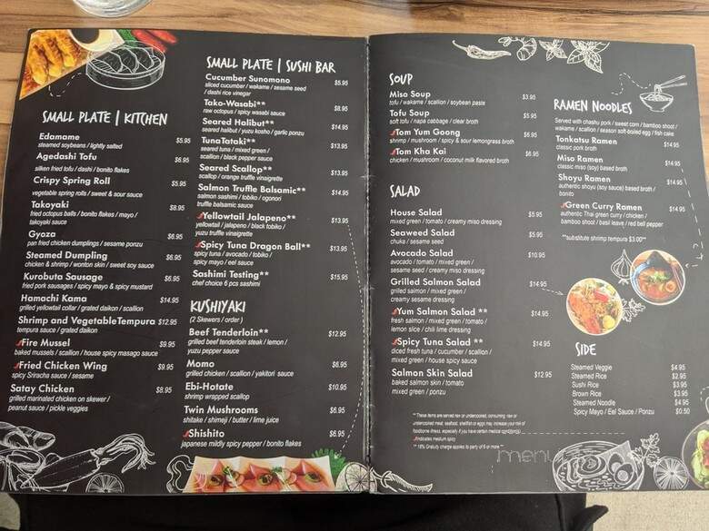 Akeno Sushi Bar and Thai - Alexandria, VA menu_pic