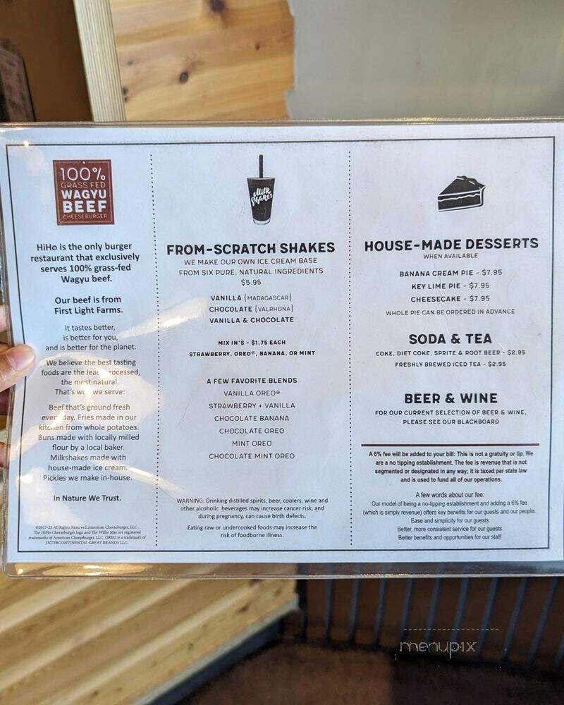 HiHo Cheeseburger - Marina del Rey, CA menu_pic
