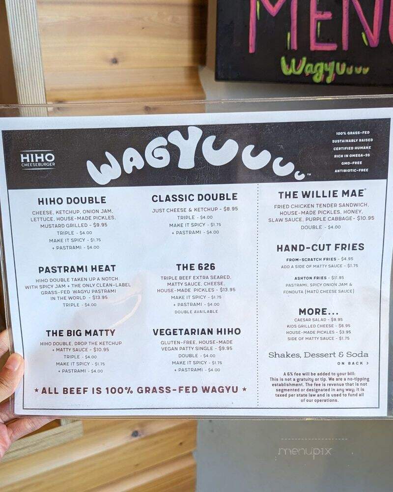 HiHo Cheeseburger - Marina del Rey, CA menu_pic