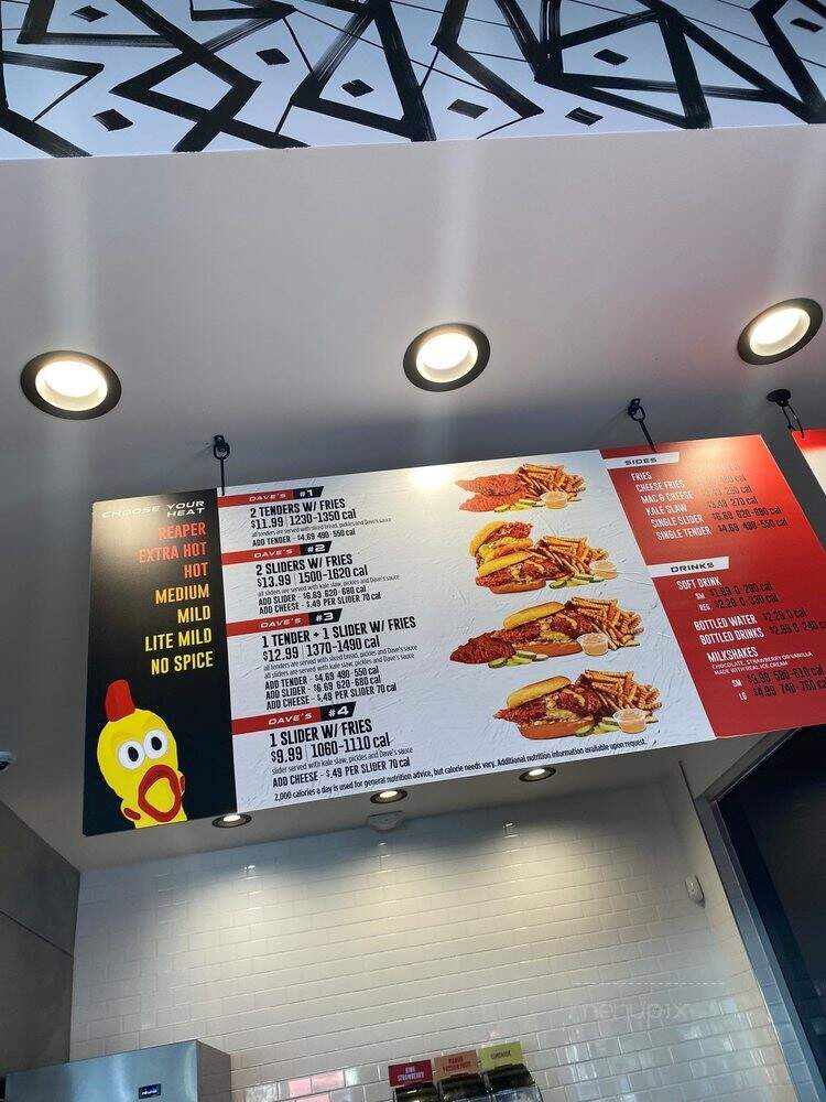 Dave's Hot Chicken - Los Angeles, CA menu_pic