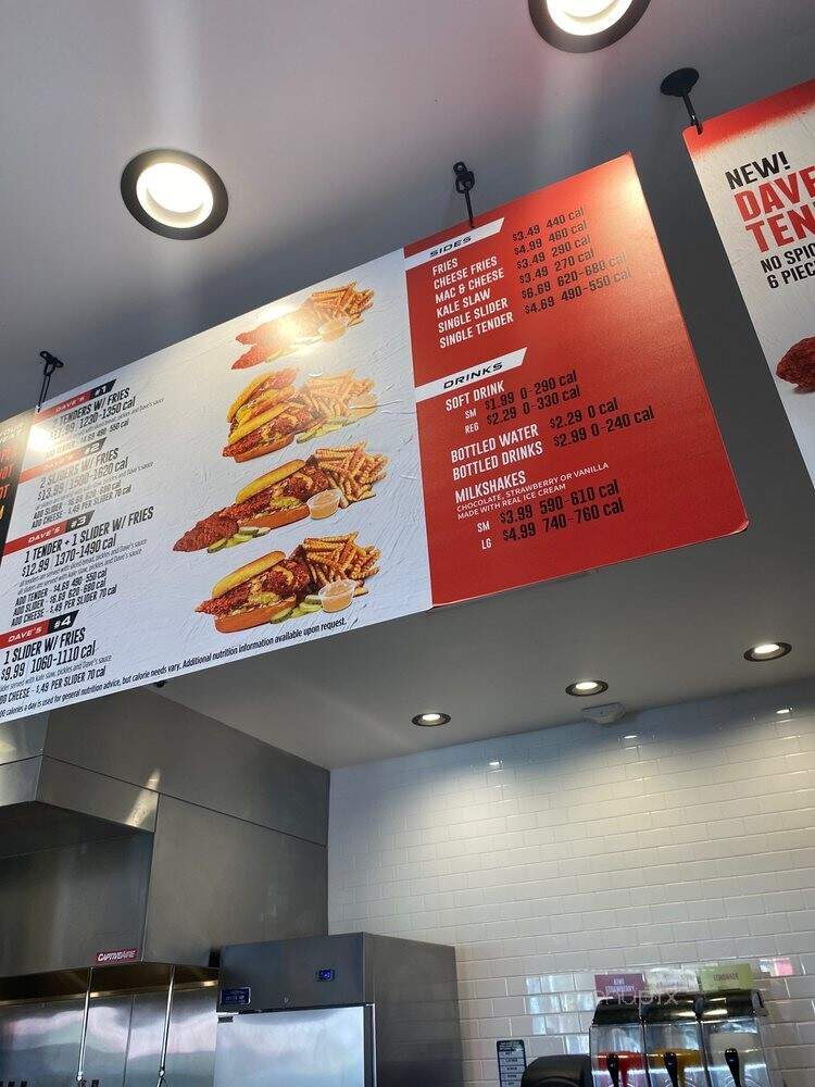 Dave's Hot Chicken - Los Angeles, CA menu_pic