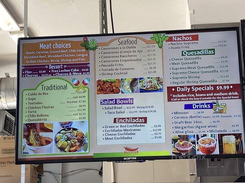 El Rincon Mexican Restaurant - Sacramento, CA menu_pic
