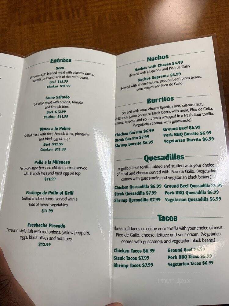 Rocoto - Red Lion, PA menu_pic