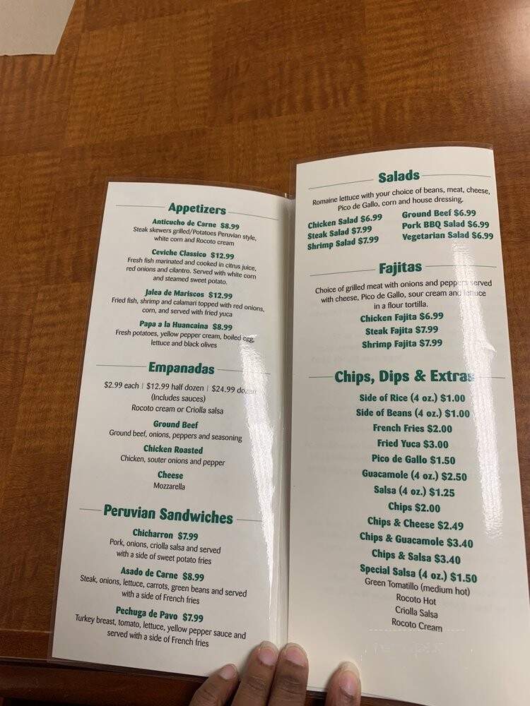Rocoto - Red Lion, PA menu_pic