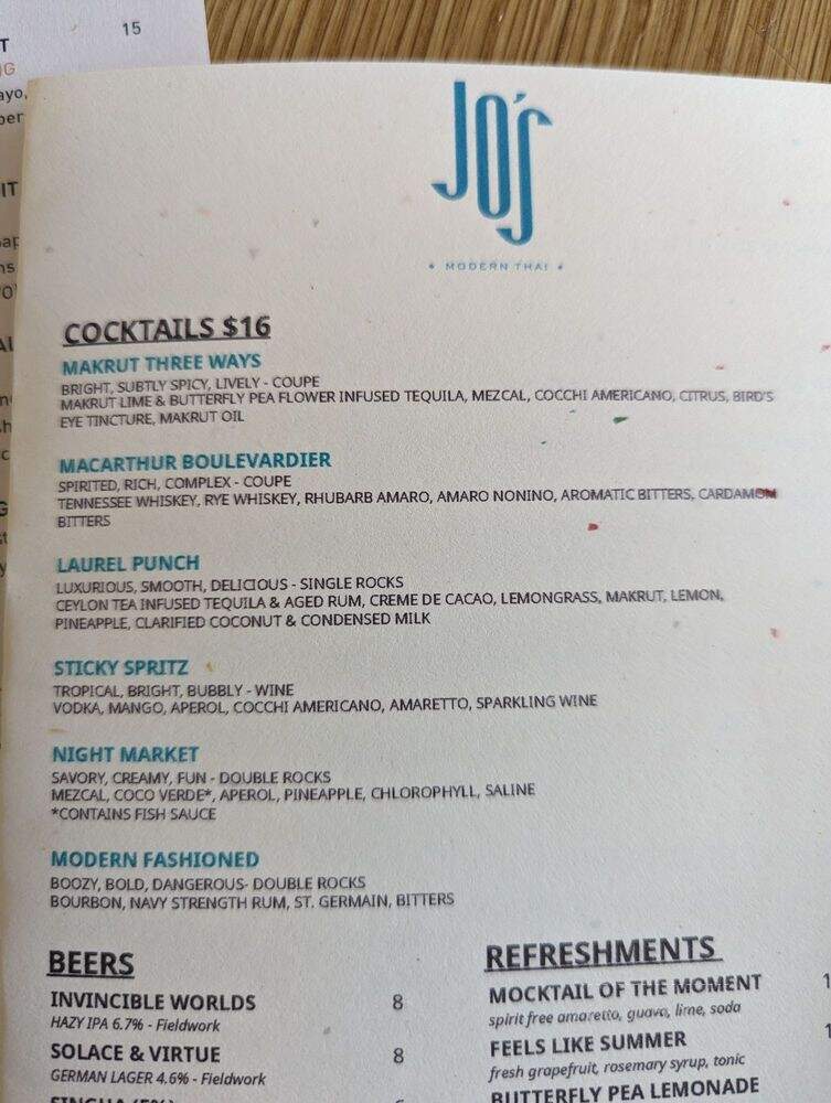 Jo's Modern Thai - Oakland, CA