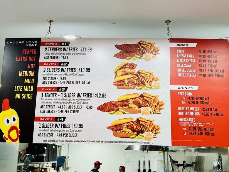 Dave's Hot Chicken - Rosemead, CA menu_pic