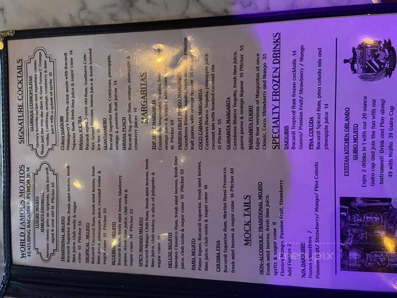 Estefan Kitchen Orlando - Kissimmee, FL menu_pic