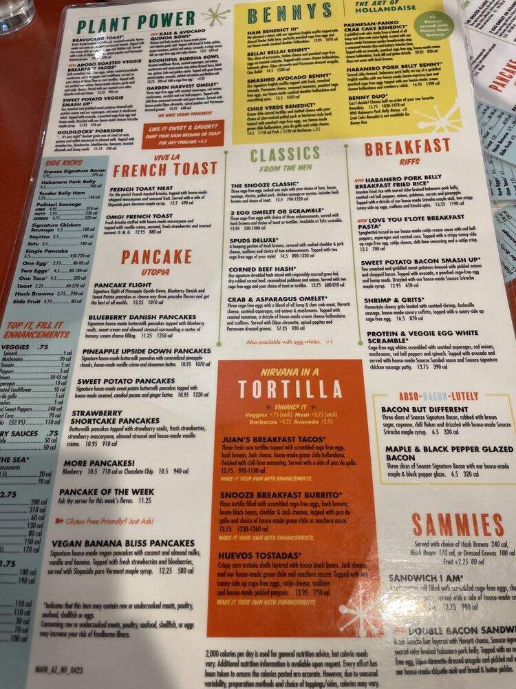 Snooze, an A.M. Eatery - Scottsdale, AZ menu_pic