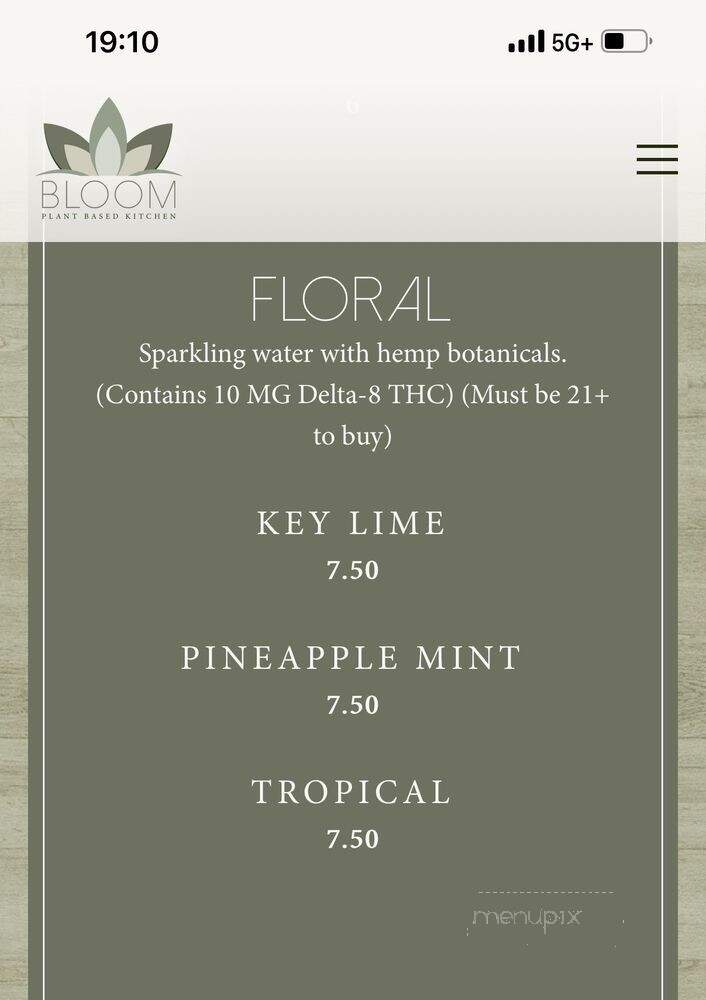 Bloom Plant Based Kitchen - Chicago, IL menu_pic