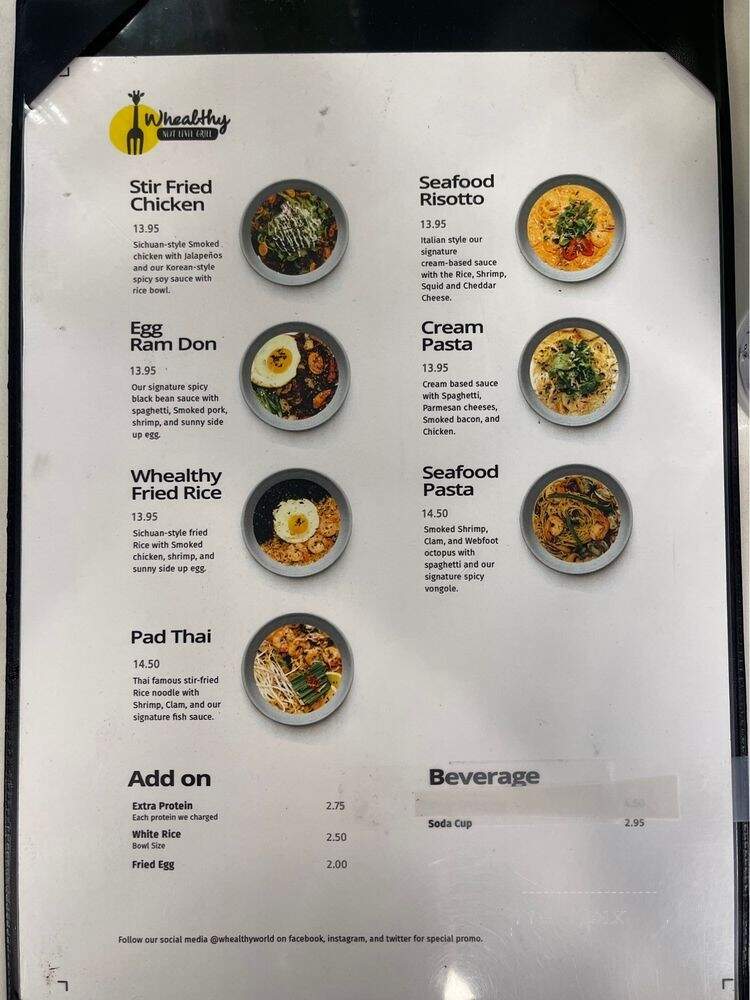 Whealthy - Irvine, CA menu_pic