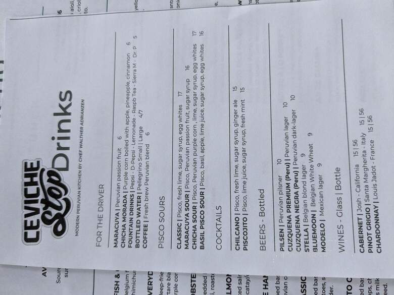 CevicheStop - CULVER CITY, CA menu_pic