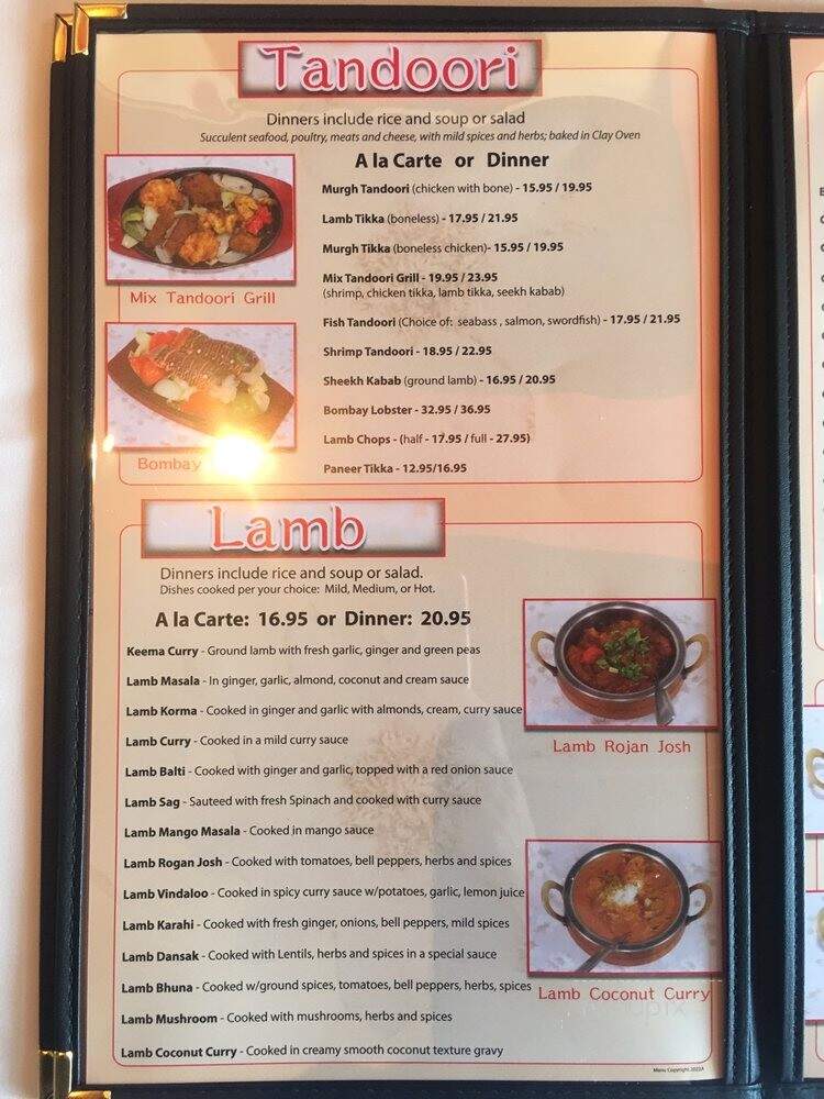 Cinnamon Indian Cuisine - Los Angeles, CA menu_pic